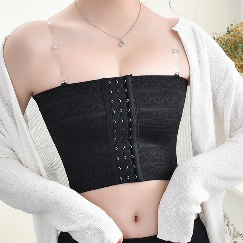 XS 2Xl Breathable Plus Size Tomboy Bra Binder Tube Chest Binder With Hook Ftm Breast Binder For Big Boob Lesbian Women Man Trans Supporter Pull Over Transgender With Strap